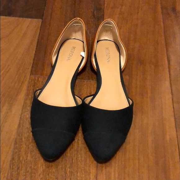 Merona Shoes - Pointed Flats with Side Cut Outs